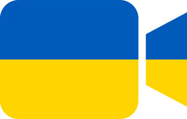 Ukraine flag on Video Call
