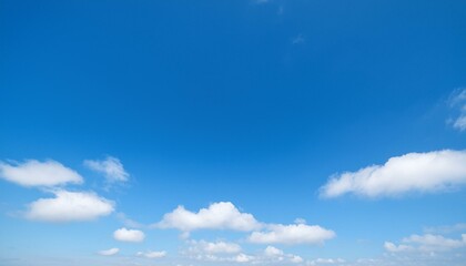 맑고 푸른 하늘에 떠있는 구름들