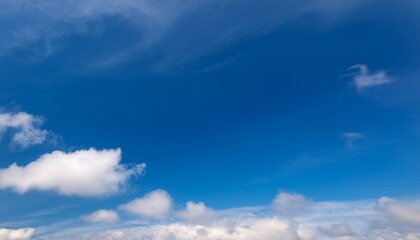 Obraz premium 맑고 푸른 하늘에 떠있는 구름들