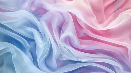 Obraz premium Pastel-colored fabric waves
