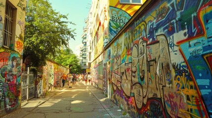 Fototapeta premium Graffiti Alleyway