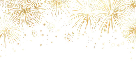 PNG Fireworks illustration background celebration.