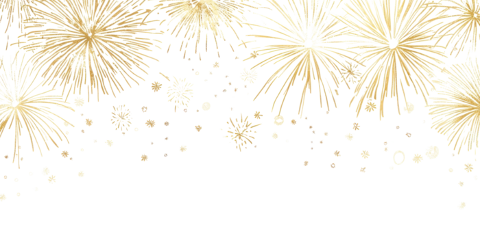 PNG Fireworks illustration background celebration.