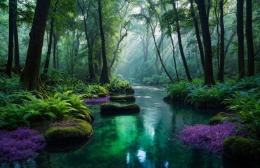 river in the forest