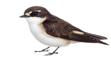 Sand Martin Bird on Transparent Background PNG, Photo Realistic, Wallpaper, Cover and Screen for Smartphone, PC, Laptop, Transparent PNG