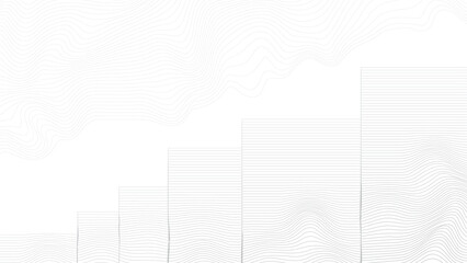 Abstract background with wavy lines. Vector Illustration.