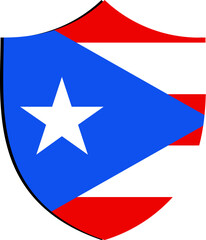 Shield Icon of Puerto Rico Flag