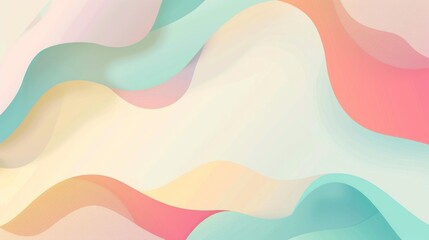 Abstract Colorful Waves Background
