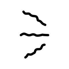 Doodle Cartoon vibration lines