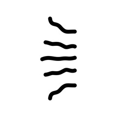 Doodle Cartoon vibration lines
