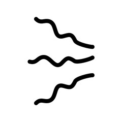 Doodle Cartoon vibration lines