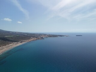 View from the sea. Cyprus, Akamas