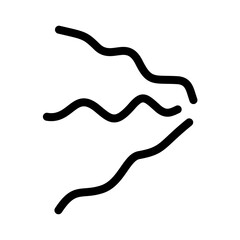 Doodle Cartoon vibration lines