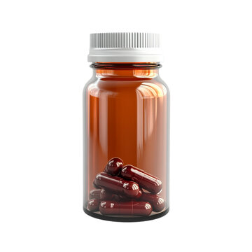recommend clip art: Medicine Capsule Bottle on transparent background