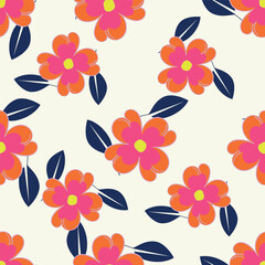 Beautiful floral design featuring intricate blossoms and leaves in soft pastel shades. Ideal for fabric, wallpaper, and digital projects. High-resolution, seamless, and versatile