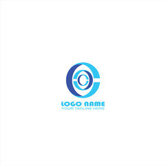 brand logo c initial icon with creative vector illustration