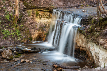Daudas waterfall in the forest at Spring
