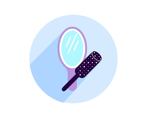 Beauty, Body Care and Cosmetics. Vector Linear Flat Icons and Design Elements