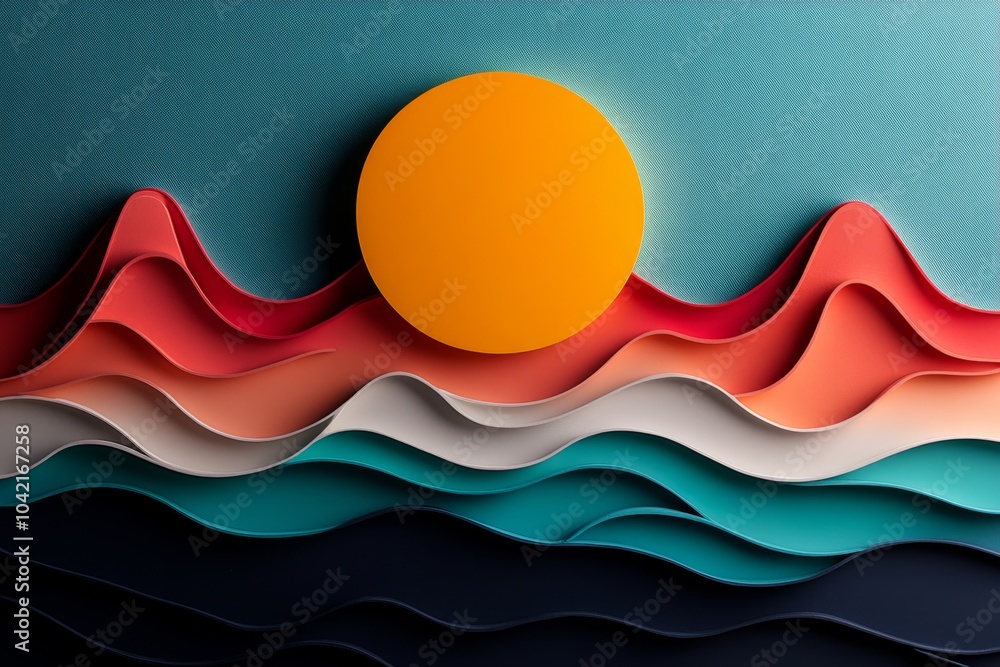 Poster simple minimalist depiction of marfa bay, with soft pastel tones and gentle lines symbolizing the se