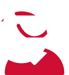 Greenland flag on Male student icon