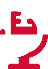 Greenland Flag on Microphone icon