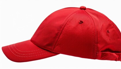 red baseball cap