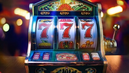 대박을 상징하는 슬롯머신의 릴이 회전하고있다