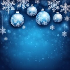 Fototapeta premium christmas background with snowflakes