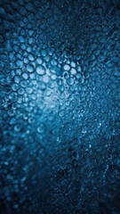 Obraz premium blurred winter luxury background featuring snow and a frosty glass textured surface. This digital backdrop showcases a stunning blue gradient and an electronic diode effect, perfect for December