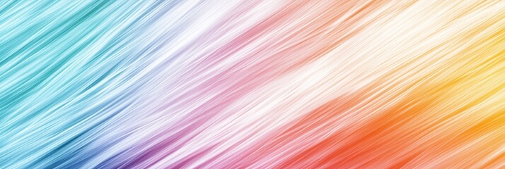 Obraz premium 色とりどりの流れる線が調和する抽象的なアート作品、幻想的な雰囲気が漂う