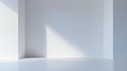 Obraz premium Minimalist white background with ample space in the center for your message, ideal for showcasing text or branding in a clean and professional manner