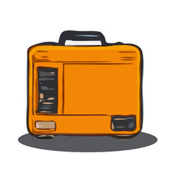 Flat Design of mechanic bag on the white background