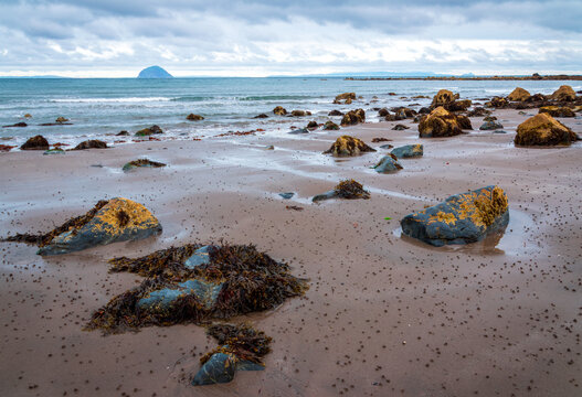 Many boulders, Beach, Lendalfoot,South Ayrshire, Scotland, UK