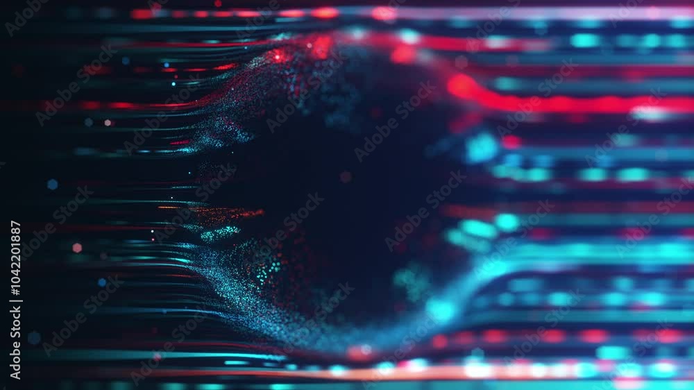 Poster abstract background seamless loop an artistic representation of a digital wave distortion effect fea