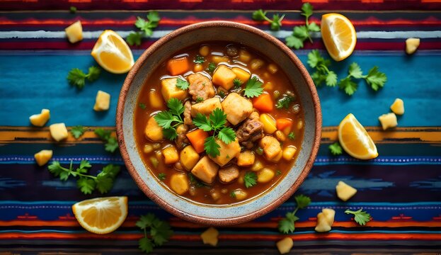 Chairo Pace&ntilde;o with Potatoes, Carrots, and Vegetables (Bolivian Cuisine)