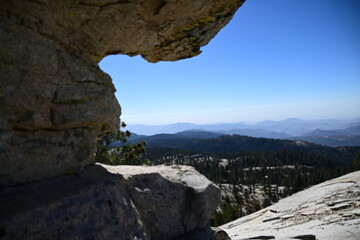 Beautiful view from the top of Bald Mountain, California