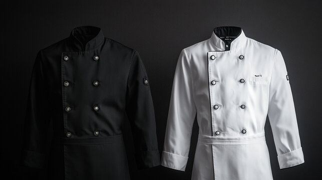 Black and White Chef Jackets  Culinary Uniform  Restaurant Wear
