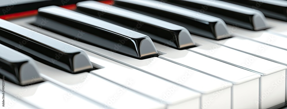 Aufkleber explore the sleek design of a digital keyboard with a minimalistic style featuring white keys and st
