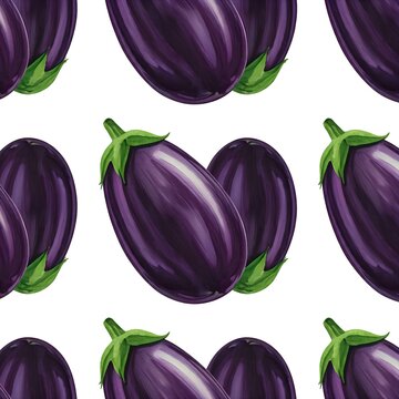 Eggplant watercolor 