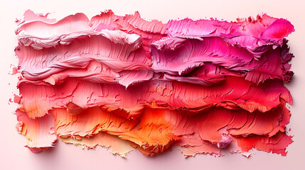 Fototapeta premium Vivid layers of vibrant pinks and oranges create a mesmerizing abstract artwork