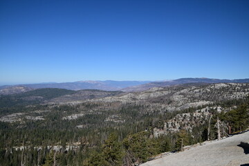 Fototapeta premium Beautiful view from the top of Bald Mountain, California