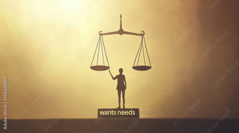 Poster a silhouette of a person standing on a scale with 