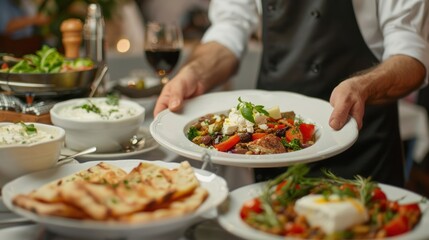 Chef Serving a Delicious Meal