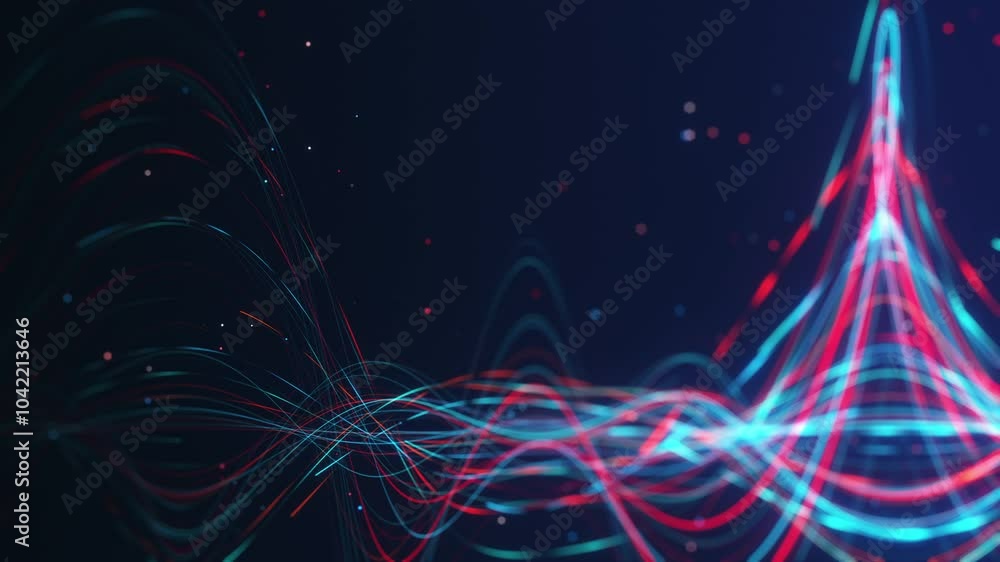 Poster abstract background seamless loop an artistic representation of a digital wave distortion effect fea