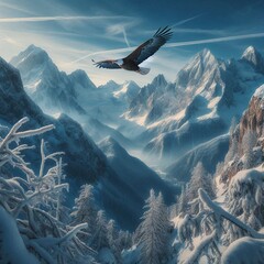 eagle in the mountains