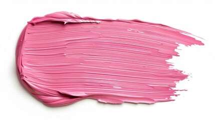 Delicate Pink Brushstroke, a gentle blend of soft pink hues on a pure white background, evoking a sense of femininity and grace in artistic expression.