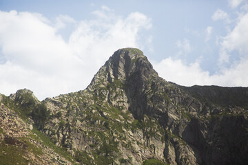 clouds over the mountains