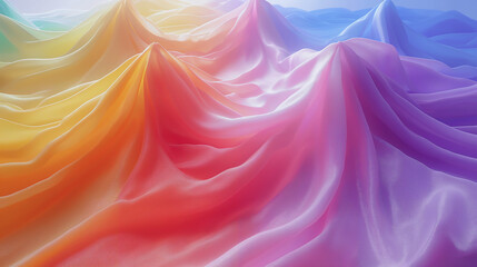 Obraz premium カラフルな繊維のアブストラクトイメージ