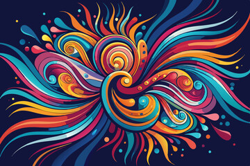 Dynamic Abstract Line Art Patterns