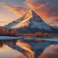 sunrise in the mountains